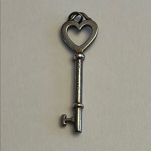 Tiffany & Co. Silver Heart Key Pendant